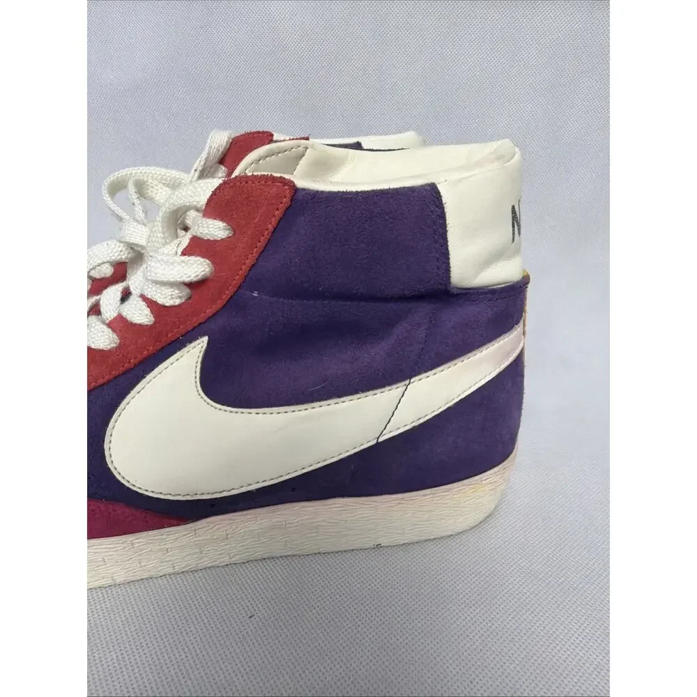 Nike Blazer Mens Size 13 High Top Multi-Color Suede Lace-Up Shoes 508220-010